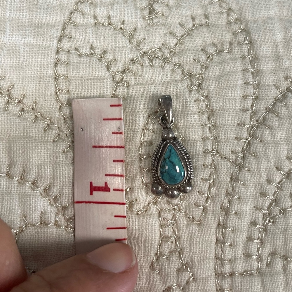 Turquoise Dainty Pendant - Picture 5 of 8